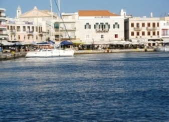 Ermoupolis Harbour - blue of the Med