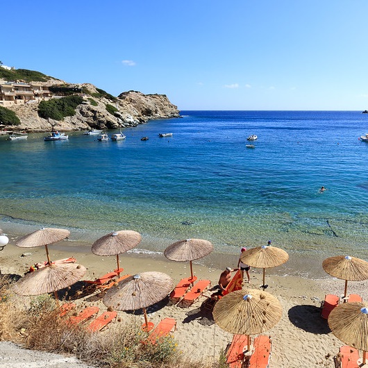 Agia Pelagia with Umbrellas