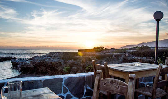 The view from the bar of Coral Guesthouse, Frangokastello, Crete