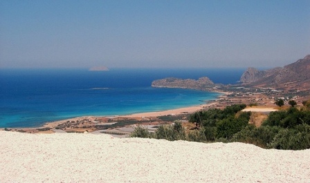 Φαλάσαρνα view over the whole beach from inland