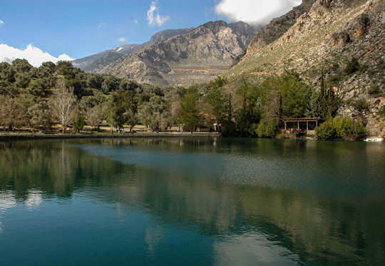 Lake Zaros in the Psiloritis Mountains