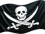 Skull and crossbones pirate symbol