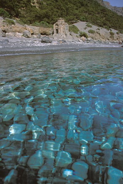 Agios Pavlos Beach and Chapel (image by Mark Latter)