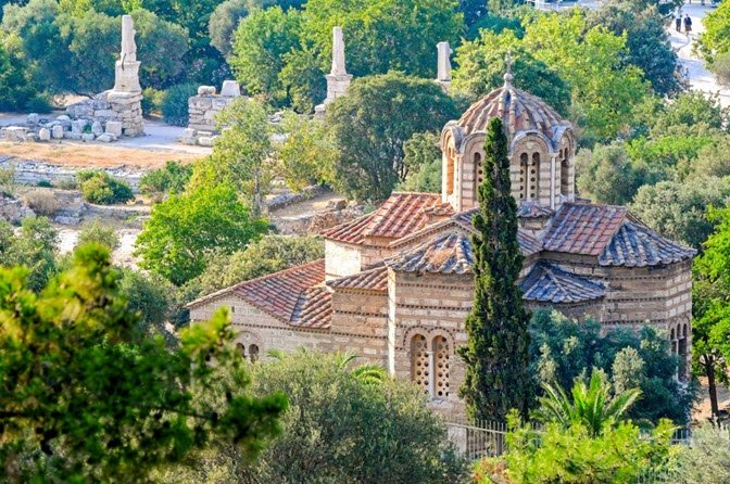 Athens Agora - ancient market near the Acropolis and Plaka