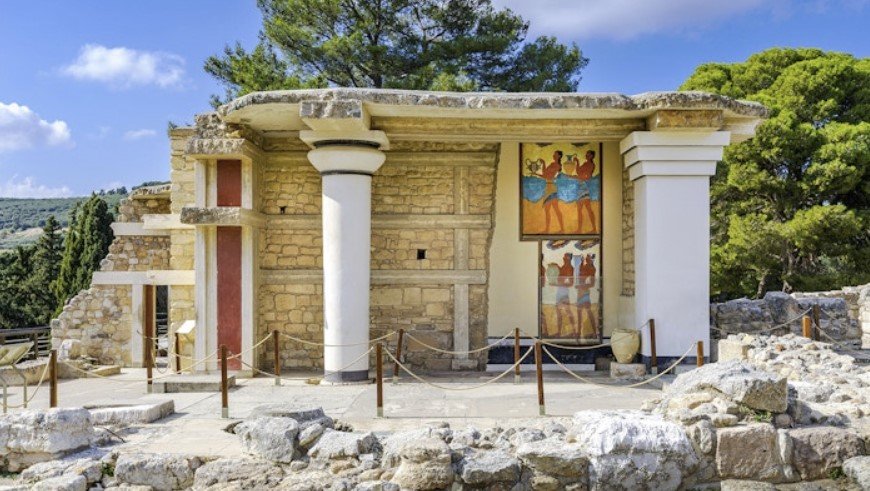 Knossos - reconstruction of portions of the site is controversial