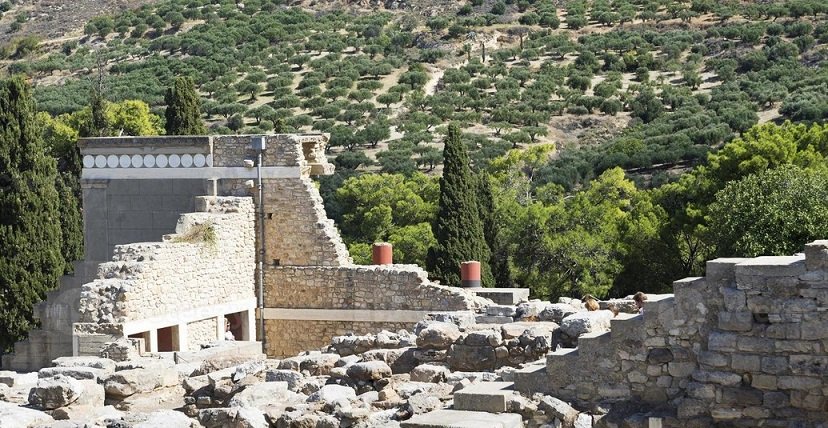 Knossos with verdant hillside