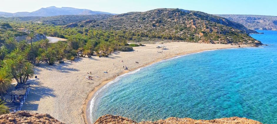 Vai Palm Beach is on the eastern tip of Crete