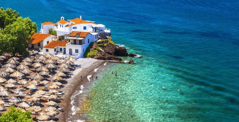 Vlichos or Vlychos Beach, Hydra